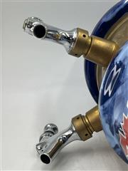 Labatt Blue 2 Faucet Beer Tower Ceramic Blue Swirl Color